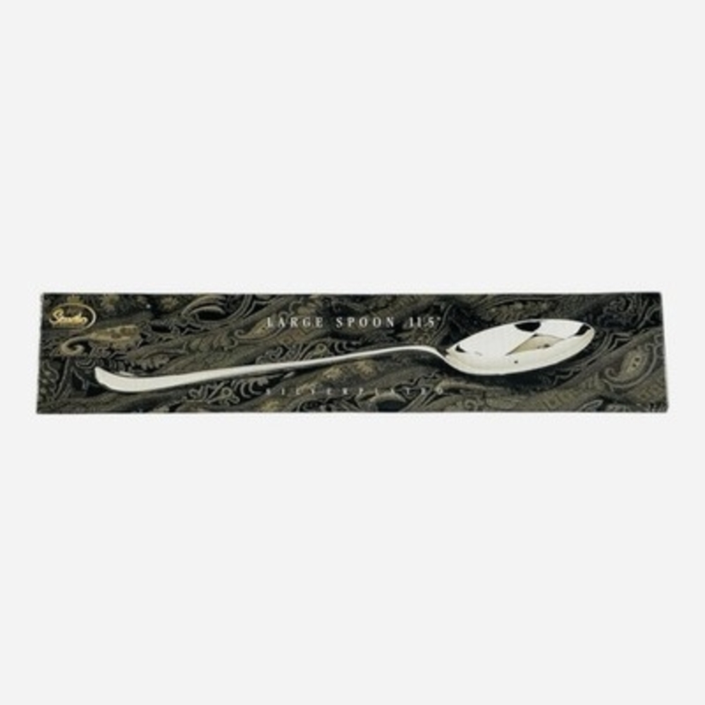 Vintage Studio Silversmiths Silver Plated Kings Pattern Large Spoon 11.5"